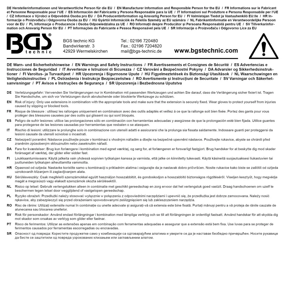 Prelungitor 200 mm, actionare 3/4" BGS 266 [5]