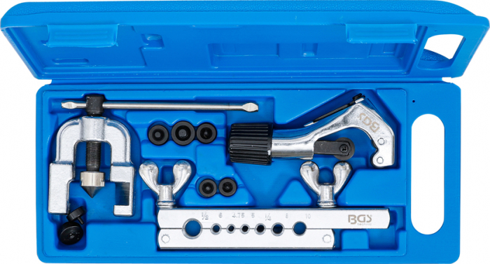 Presa pentru bercuit conducte cu taietor de tevi, 10 piese BGS 3058 [1]