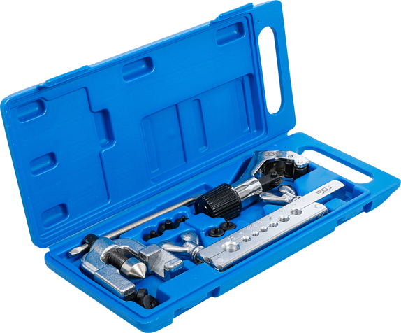 Presa pentru bercuit conducte cu taietor de tevi, 10 piese BGS 3058 [2]