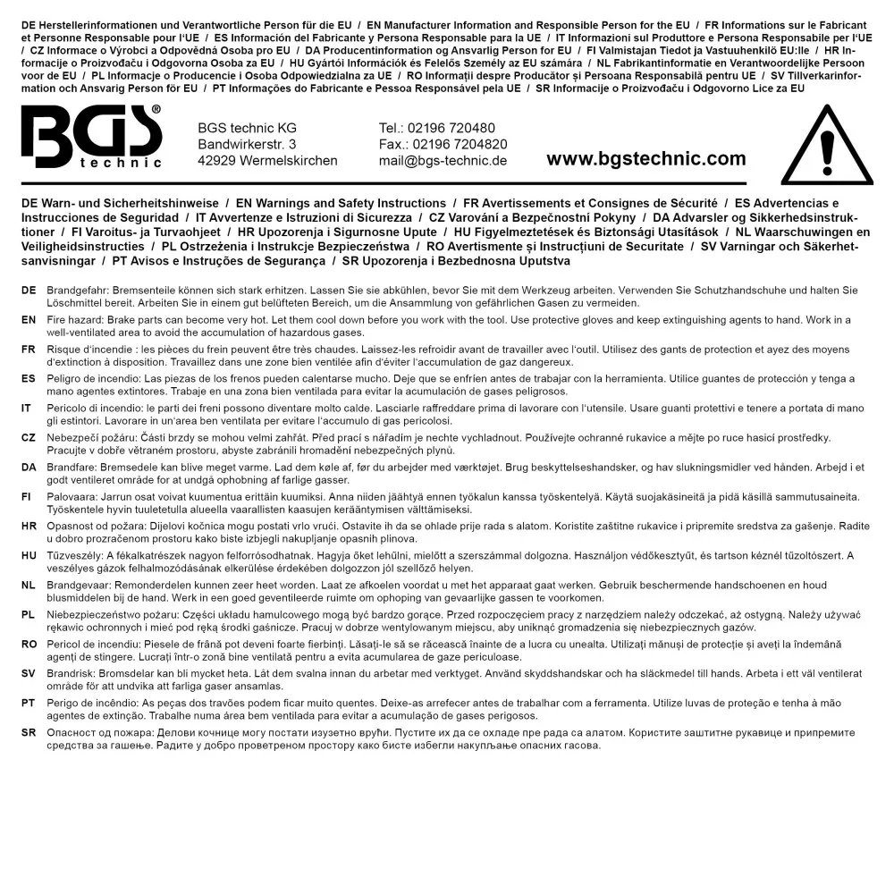 Presa pneumatica etrier pentru placute de frana BGS 1118 [7]