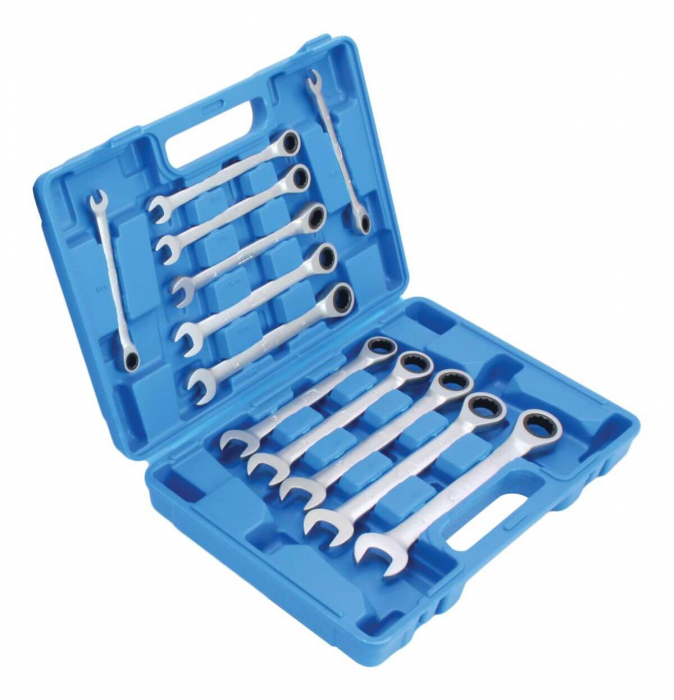 S-12GW72 Set chei combinate cu clichet 8-19 mm 12 piese [3]