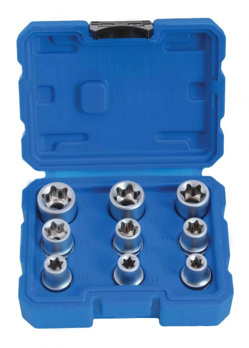 S-SE912 Set tubulare Torx, profil E, actionare 1/2", 9 piese [2]