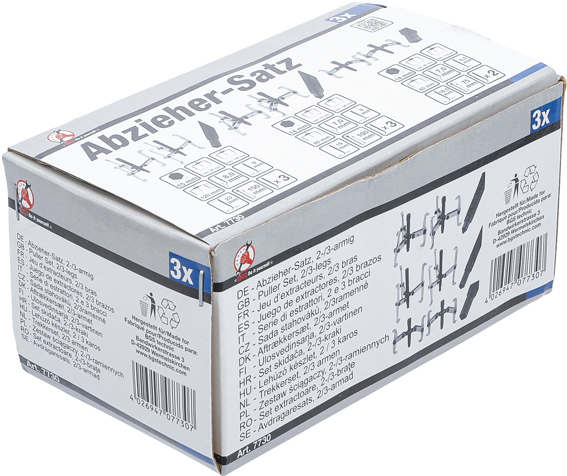 Set prese pentru rulmenti cu 2 si 3 brate reversibile, 150/100/75 mm, 3 piese BGS 7730 [4]