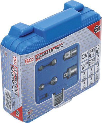 Set adaptoare pentru tubulare cu antrenare 1/4" - 3/8" - 1/2" - 3/4", 6 piese BGS 199 [6]