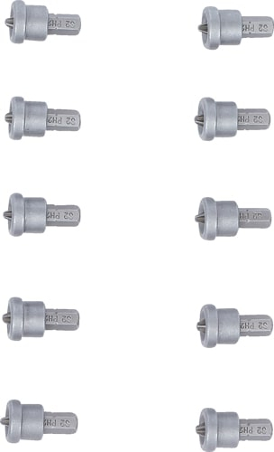 Set biti cu opritor pe adancime, pentru placi din gips-carton, antrenare hexagon exterior 1/4", in cruce PH2, 10 piese BGS 50408 [3]