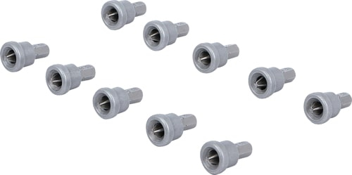 Set biti cu opritor pe adancime, pentru placi din gips-carton, antrenare hexagon exterior 1/4", in cruce PH2, 10 piese BGS 50408 [1]