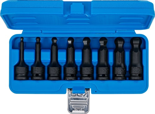 Set biti de impact Inbus cu cap sferic 6 - 19 mm, lungime 75 mm, antrenare 1/2", 8 piese, BGS 5488 [5]