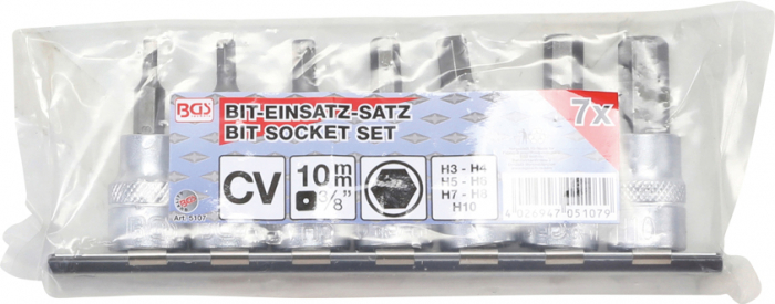 Set biti imbus 3-10 mm, antrenare 3/8", 7 piese BGS 5107 [2]