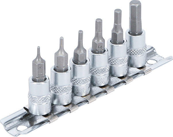 Set biti imbus 1.5 – 6 mm, antrenare cu tubulara 1/4 '', 6 piese BGS 5151 [2]