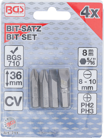 Set biti pentru surubelnita manuala de impact BGS 711 [3]