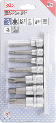 Set biti Ribe M6-M14, antrenare 3/8" si 1/2", 7 piese BGS 5185 [2]