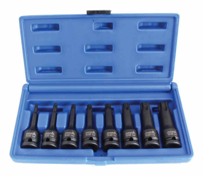 A-1MTORX8 Set biti torx de impact T30-T80, actionare 1/2", 8 piese [1]