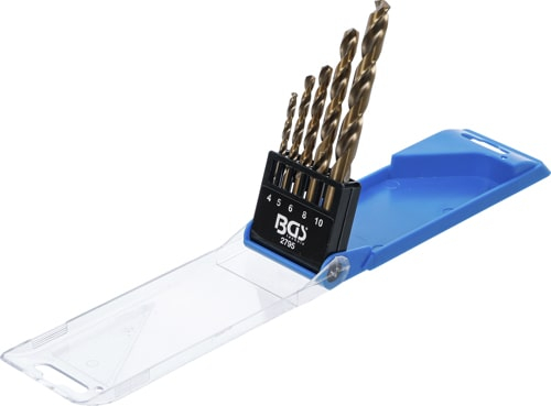 Set burghie spiralate HSS 4 - 10 mm, 5 piese, BGS 2795 [3]