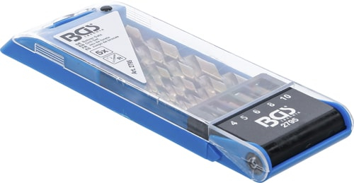 Set burghie spiralate HSS 4 - 10 mm, 5 piese, BGS 2795 [5]