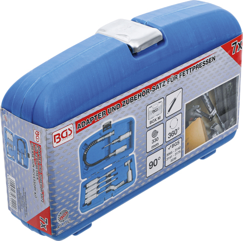 Set capete de schimb pentru dispozitiv de gresat, 7 piese BGS 3142 [7]