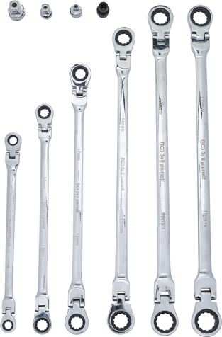 Set chei articulate cu clichet dublu 8 - 19 mm, 10 piese BGS 91541 [3]
