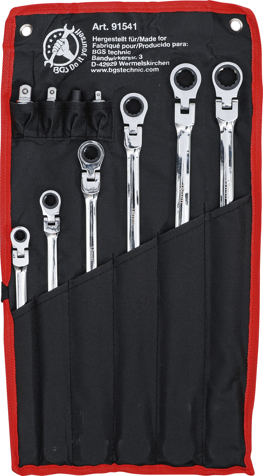 Set chei articulate cu clichet dublu 8 - 19 mm, 10 piese BGS 91541 [4]