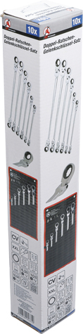 Set chei articulate cu clichet dublu 8 - 19 mm, 10 piese BGS 91541 [5]