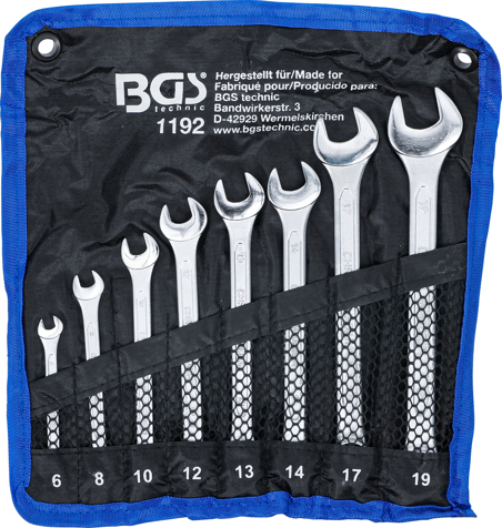 Set chei combinate, 6-19 mm, 8 piese BGS 1192 [6]