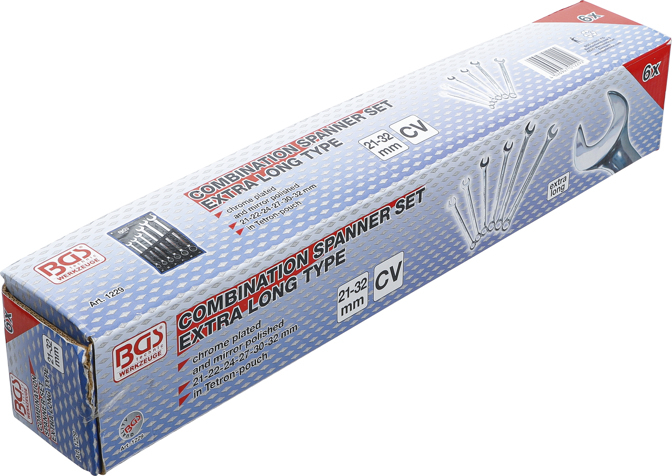 Set chei combinate, extra lungi, 21-32 mm, 6 piese BGS 1229 [5]