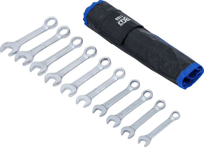 Set chei combinate, extra scurte, 10-19 mm, 10 piese BGS 1188 [2]