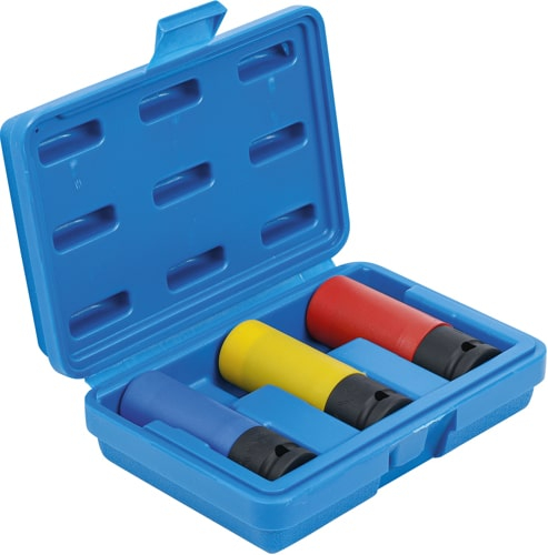Set chei de impact cu protecţie, antrenare pătrat interior 12,5 mm (1/2"), 17 / 19 / 21 mm, 3 piese, BGS 7500 [1]