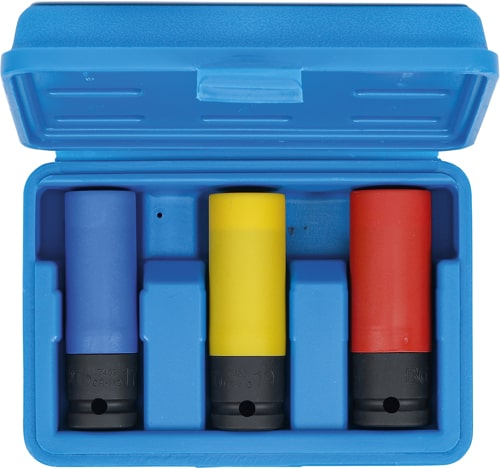 Set chei de impact cu protecţie, antrenare pătrat interior 12,5 mm (1/2"), 17 / 19 / 21 mm, 3 piese, BGS 7500 [3]