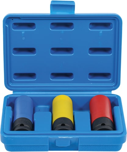 Set chei de impact cu protecţie, antrenare pătrat interior 12,5 mm (1/2"), 17 / 19 / 21 mm, 3 piese, BGS 7500 [4]