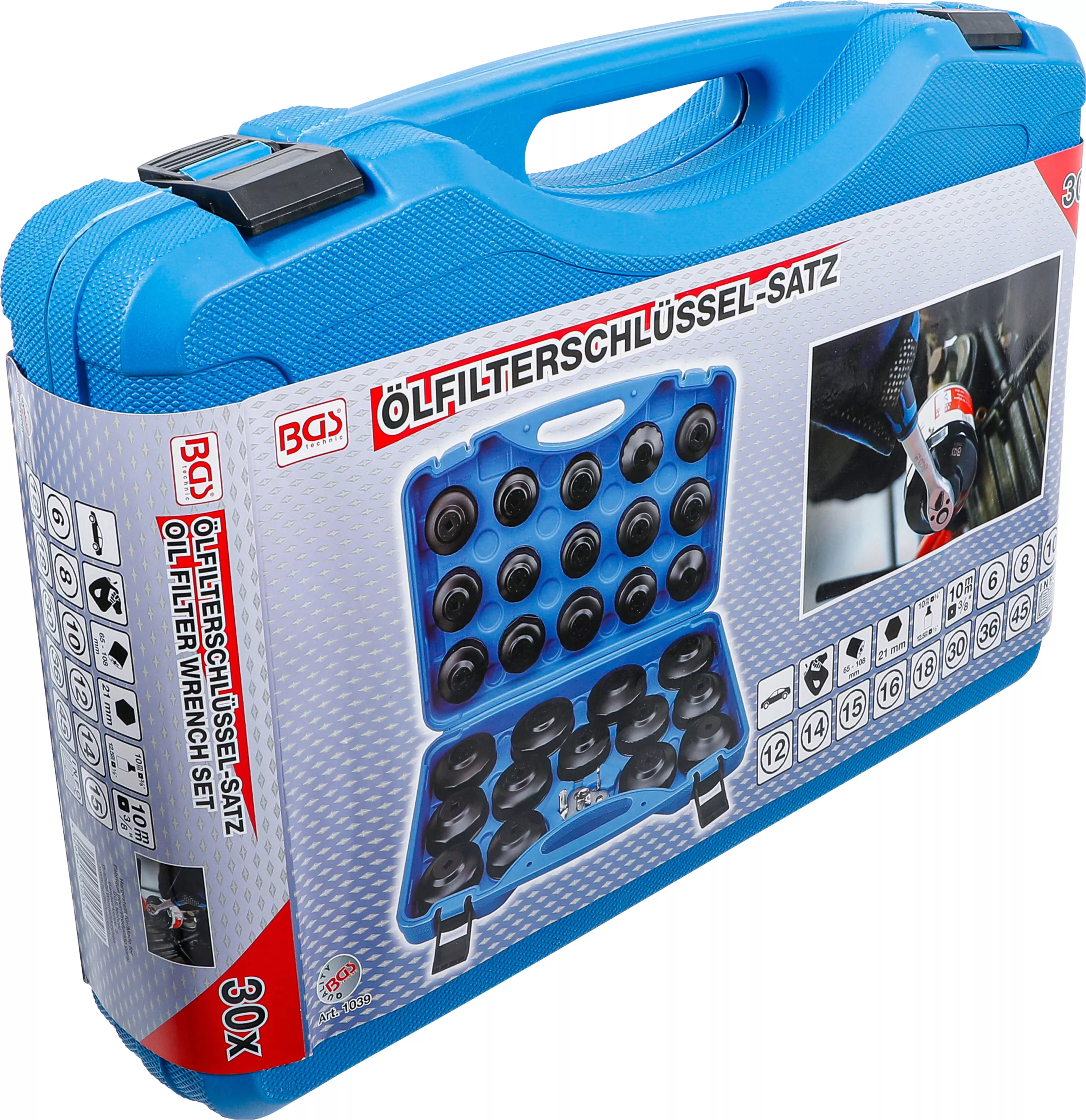 Set chei filtru de ulei 30 de piese BGS 1039 [6]
