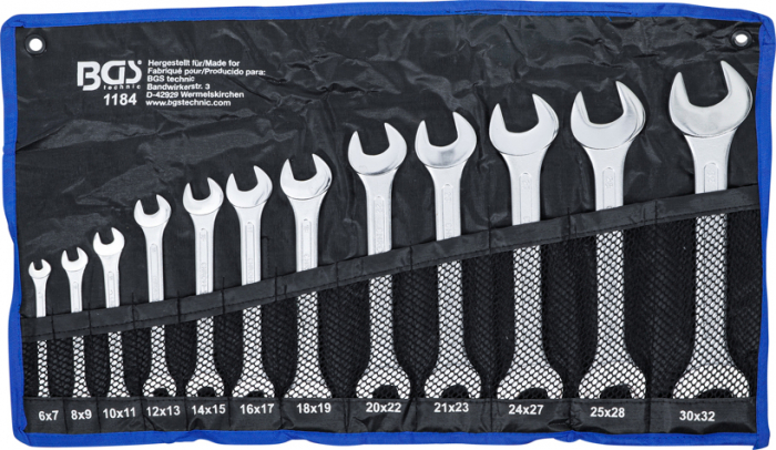 Set chei fixe 6x7 - 30x32 mm, 12 piese BGS 1184 [5]