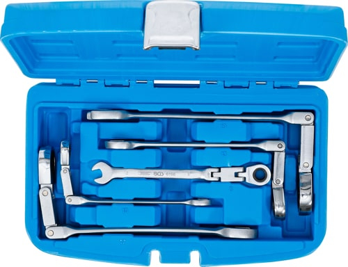 Set chei fixe cu inel clichet dublu articulate, 8 - 19 mm, 5 piese BGS 6181 [5]