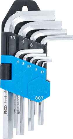 Set chei imbus tip L, 1.5-10 mm, 9 piese BGS 807 [2]