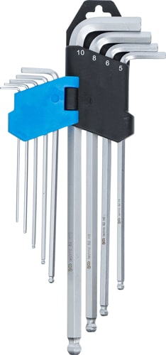 Set chei imbus tip l, 1.5-10 mm, extra lungi, 9 piese BGS 790 [3]
