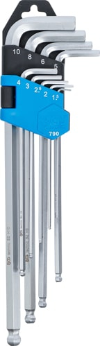 Set chei imbus tip l, 1.5-10 mm, extra lungi, 9 piese BGS 790 [2]
