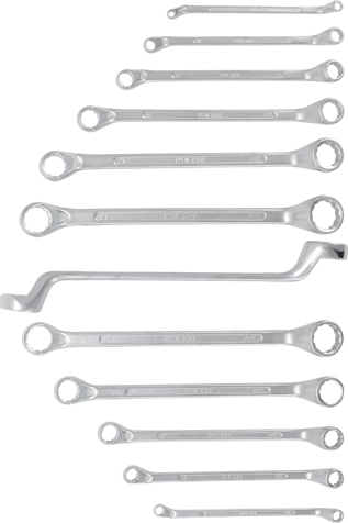 Set chei inelare cu cot 6x7 - 30x32 mm, 12 piese BGS 1214 [2]