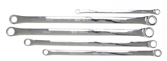Set chei inelare drepte extra lungi 8-19 mm, 5 piese BGS 1187 [2]