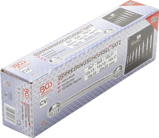 Set chei inelare, extra plate, 6-22 mm, 8 piese BGS 30300 [6]