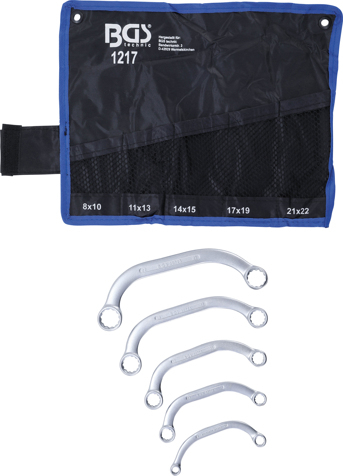Set chei inelare tip C 8x10 - 21x22 mm, 5 piese BGS 1217 [3]