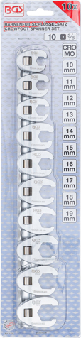 Set chei speciale, 10-19 mm, actionare 3/8'', 10 piese BGS 1756 [3]
