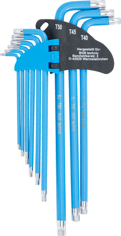 Set chei torx tip L T10 - T50, 9 piese BGS 35105 [3]