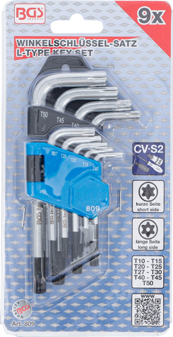 Set chei torx tip L, T10-T50, 9 piese BGS 809 [4]