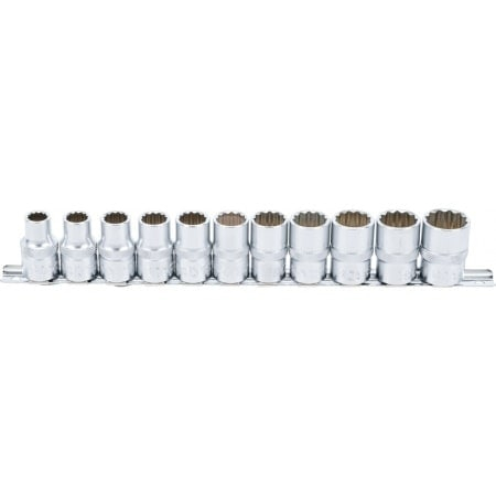 Set chei tubulare 10 - 21 mm, 12 puncte, antrenare 1/2", 12 piese BGS 9107 [4]