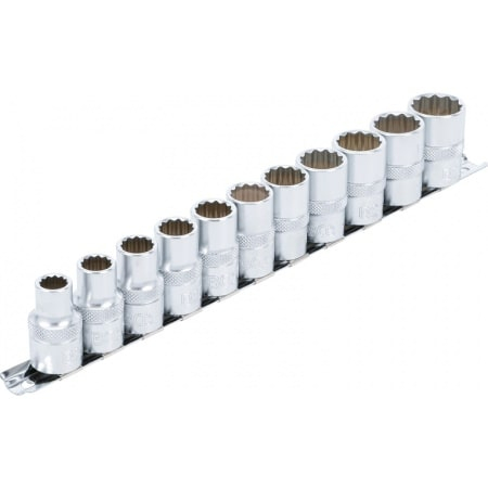Set chei tubulare 10 - 21 mm, 12 puncte, antrenare 1/2", 12 piese BGS 9107 [1]