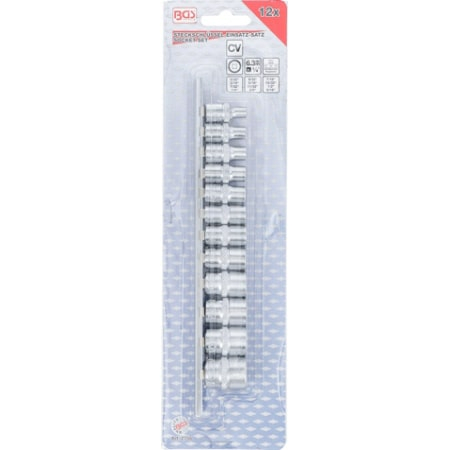 Set chei tubulare 12 colturi, actionare 1/4”, marimi in toli, 12 piese BGS 2755 [6]