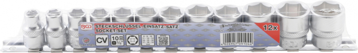 Set chei tubulare hexagonale 8 - 19 mm, actionare 3/8", 12 piese BGS 9104 [2]