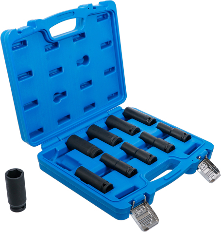 Set chei tubulare adanci de impact 10 - 24 mm, actionare 1/2", 10 piese BGS 5206 [3]