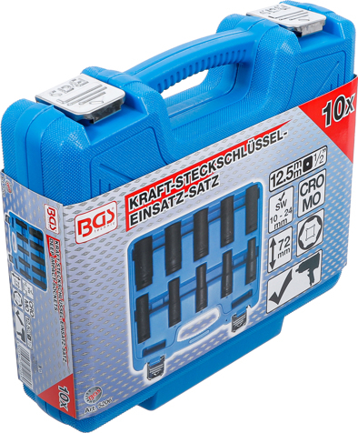 Set chei tubulare adanci de impact 10 - 24 mm, actionare 1/2", 10 piese BGS 5206 [7]