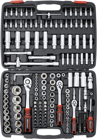 Set chei tubulare, antrenare 1/4" / 3/8" / 1/2", 172 piese BGS 15219 [2]