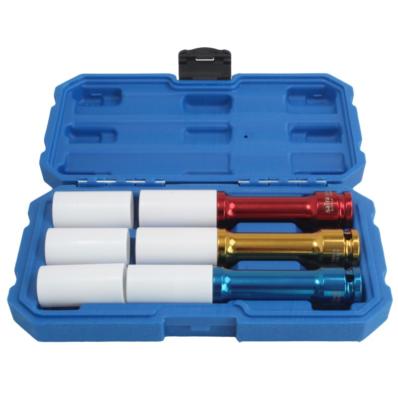 S-3PALU Set chei tubulare de impact Super SLIM 17,19,21 mm, antrenare 1/2'', lungime 150mm [1]