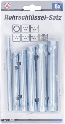 Set chei tubulare din teava 8 x 9 - 16 x 17 mm, 6 piese BGS 85814 [2]